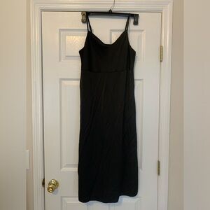 Old Navy Black Sleeveless Spaghetti Strap Slip Maxi Dress